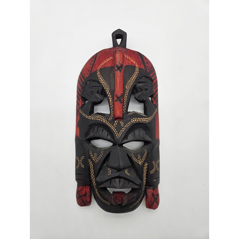 New African Wooden Mask Wall Plaque